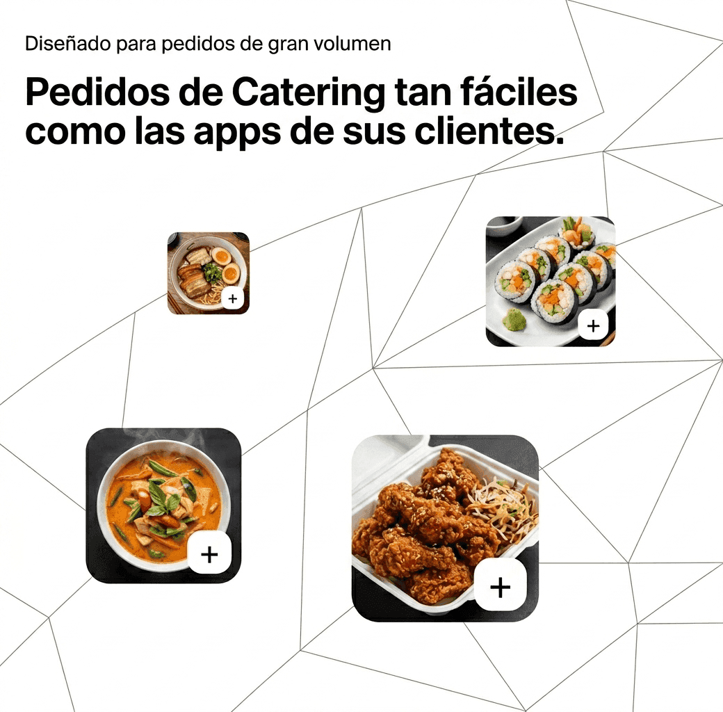 Experiencia de pedido intuitiva para catering en RAY