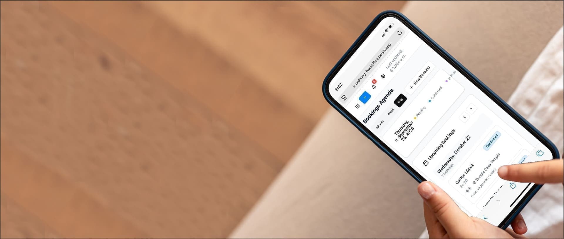 Restaurant booking background